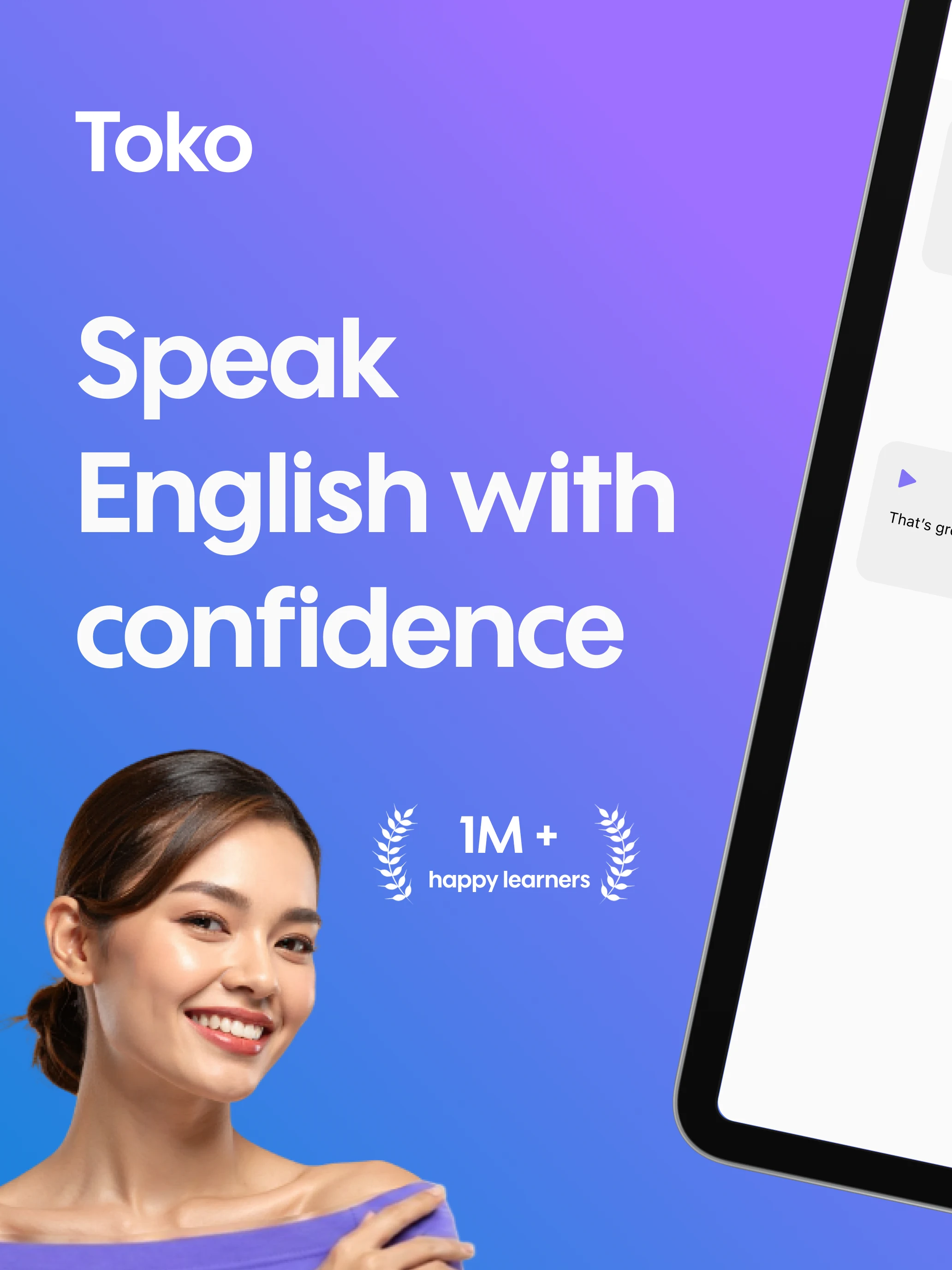 Toko: AI English Tutor screenshot